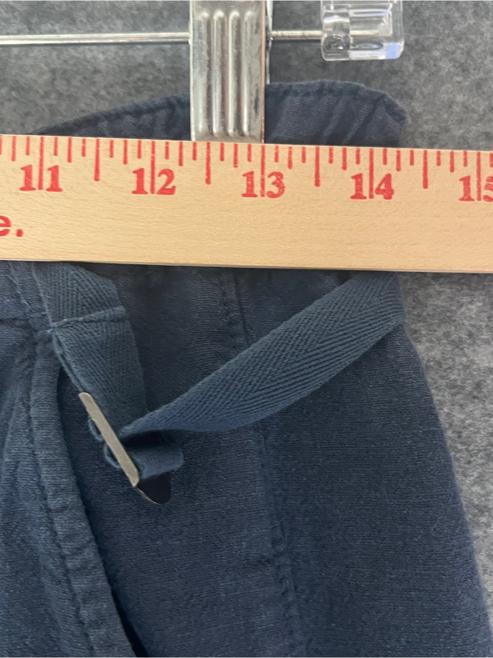 PILCRO Anthropologie Wide Leg Linen Cargo Pants Blue Cinch Waist XXS 30 Inseam - Picture 11 of 16